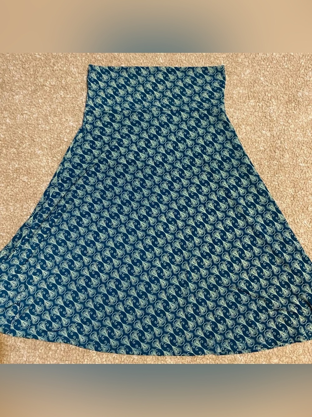 Mid-2000s LuLaRoe Azure A-line Pull-On Midi Skirt